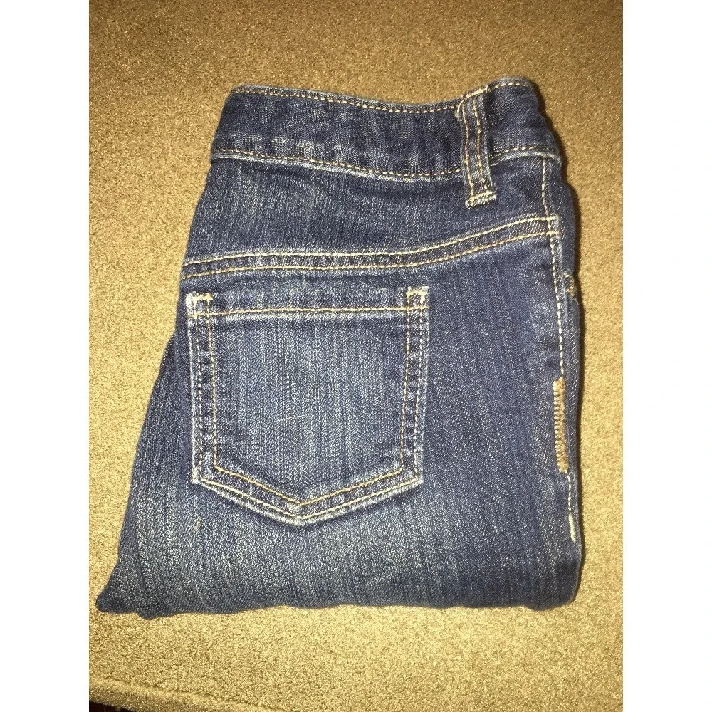 Old Navy Skinny Girls 10 Regular Blue Jeans Hidden Adjustable Waist (Anne)
